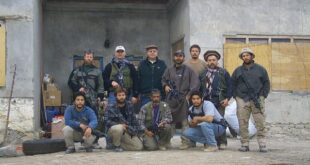 Perry Blackburn, founder of AFG Free and a former commander with 5th Special Forces Group, with Special forces teammates and Afghan allies during 2001 invasion of Afghanistan.