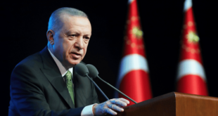 ANKARA, TURKIYE - JUNE 2 : Turkish President Recep Tayyip Erdogan speaks during the High School Students Research Project Final Competition and Award Ceremony at Bestepe Peopleâs Congress and Culture Center in Ankara, Turkiye on June 2, 2022. 