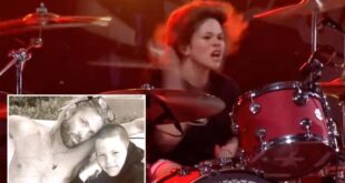 Taylor Hawkins' son Oliver Shane plays drums during Foo Fighters tribute