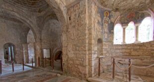 This file photo shows the interior of St. Nicholas Church in Demre, Turkey. Experts believe that the grave of St. Nicholas, the historical inspiration for Santa Claus, may be beneath the church.  