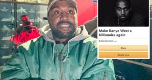 Kanye West fans launch GoFundMe to regain billionaire status