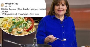 Ina Garten's Facebook hacked — to post Olive Garden recipe