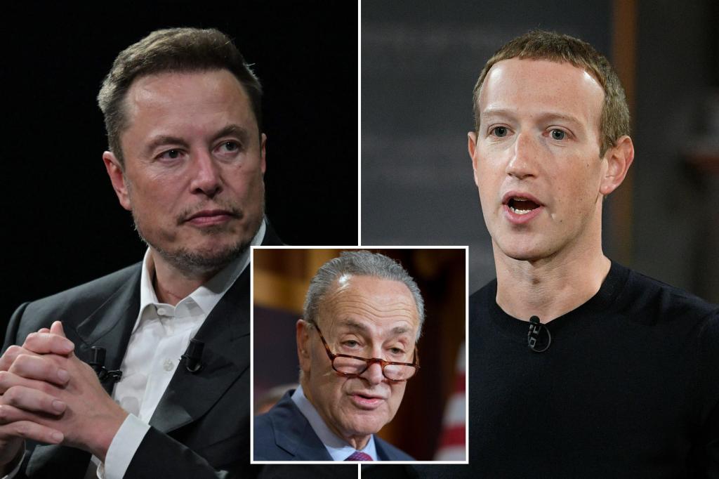 Chuck Schumer to host Elon Musk, Mark Zuckerberg at AI forum: report