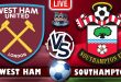 Southampton vs West Ham United